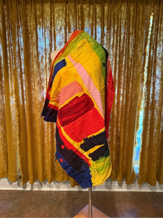 Lush Accessories - Vibrant Multicolor Abstract Wrap